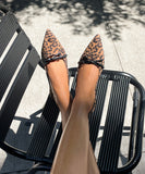 PAYGE FLATS LEOPARD SUEDE