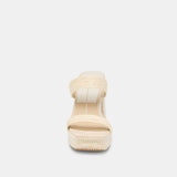ALIYA PEARL HEELS VANILLA RAFFIA