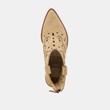 ZENOBI BOOTIES DK TAUPE SUEDE