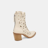 ZENOBI BOOTIES OFF WHITE LEATHER