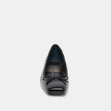 ANISA BALLET FLATS NOIR EMBOSSED LEATHER
