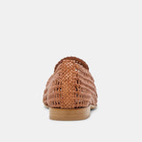 ARMOND FLATS COGNAC WOVEN LEATHER