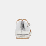 PEATY FLATS SILVER DISTRESSED LEATHER