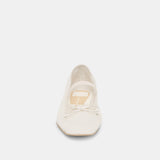 RAEVEN BALLET FLATS WHITE TULLE