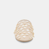 ROVA BEAD FLATS IVORY DISC MESH