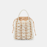 ADELINE HANDBAG NATURAL PEARL RAFFIA