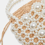 ADELINE HANDBAG NATURAL PEARL RAFFIA