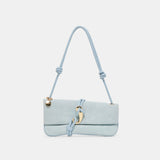 ALICE SHOULDER BAG BLUE SUEDE