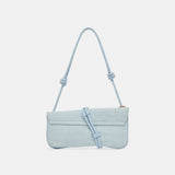 ALICE SHOULDER BAG BLUE SUEDE