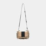 SEYCHELL HANDBAG BLACK NATURAL WOOD