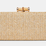 SOLACE CLUTCH NATURAL RAFFIA