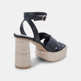 ARLOW HEELS BLACK LEATHER
