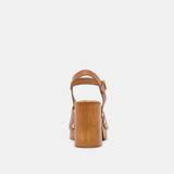 CLOVER HEELS COGNAC LEATHER