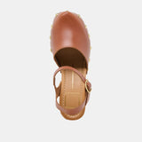 CLOVER HEELS COGNAC LEATHER