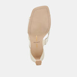 GITEL HEELS OFF WHITE MESH