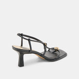 MYLEE HEELS BLACK LEATHER