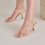 MYLEE HEELS CREME LEATHER