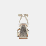 PACIE HEELS PLATINUM DISTRESSED LEATHER