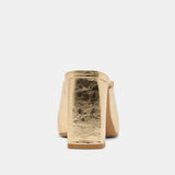 SABELA HEELS GOLD DISTRESSED LEATHER