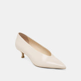 ALWYN HEELS BONE CRINKLE PATENT