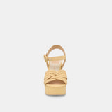 BETY HEELS LT NATURAL WOVEN RAFFIA