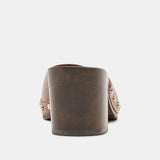 CAMYN HEELS BROWN LEATHER