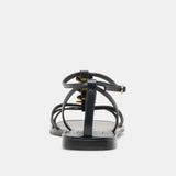 FAUN SANDALS BLACK LEATHER