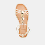 FAUN SANDALS OFF WHITE LEATHER