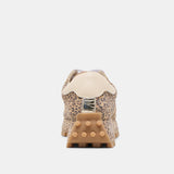 TRICIA SNEAKERS TAN LEOPARD PRINTED SUEDE