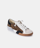 ZINA SNEAKERS TAN BLACK DUSTED LEOPARD SUEDE