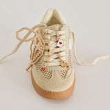 NOTICE SNEAKERS SESAME MESH + GOLD CHARM BUNDLE