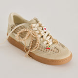NOTICE SNEAKERS SESAME MESH + GOLD CHARM BUNDLE