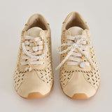 DANIE SNEAKERS NATURAL RAFFIA + PEARL CHARM BUNDLE
